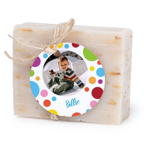 Soap bar with round label (6 pcs)