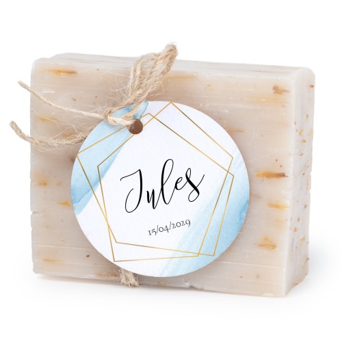 Soap bar with round label (6 pcs)