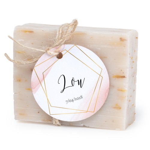 Soap bar with round label (6 pcs)