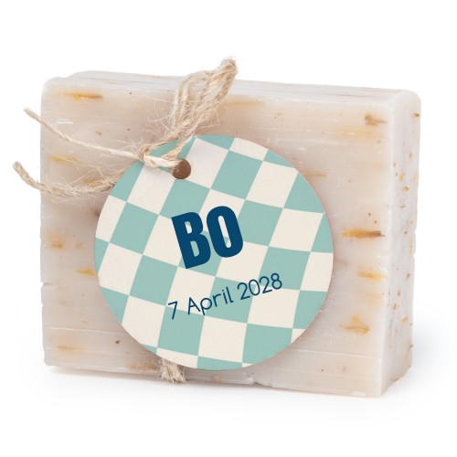 Lot de 6 savons avec étiquettes rondes Lot de 6 savons avec étiquettes rondes