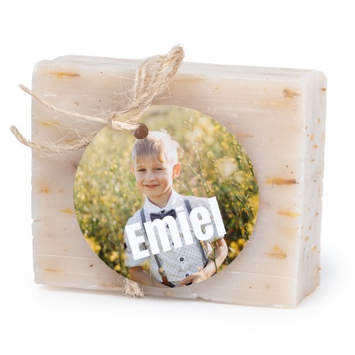 Soap bar with round label (6 pcs)