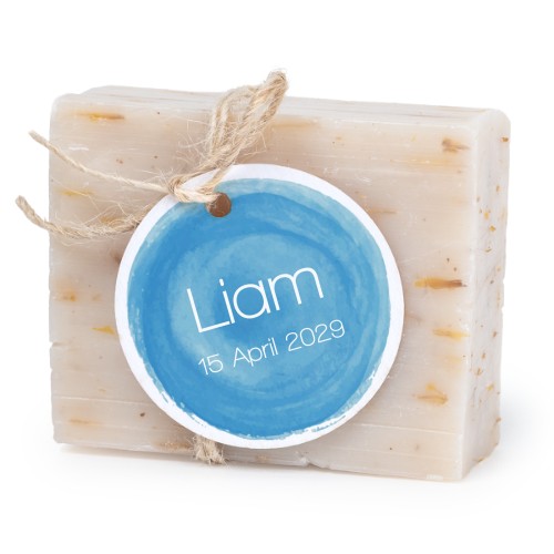 Soap bar with round label (6 pcs)