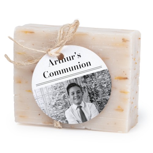 Soap bar with round label (6 pcs)