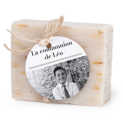 Lot de 6 savons avec étiquettes rondes Lot de 6 savons avec étiquettes rondes