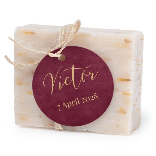 Soap bar with round label (6 pcs)