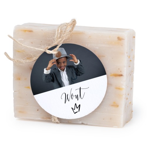 Soap bar with round label (6 pcs)