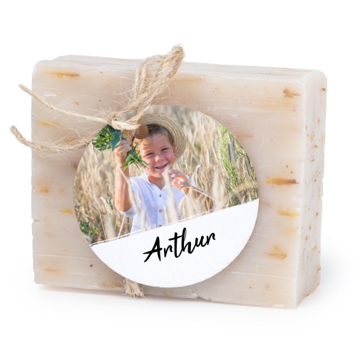 Soap bar with round label (6 pcs)