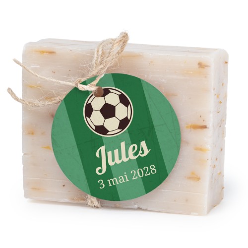 Lot de 6 savons avec étiquettes rondes