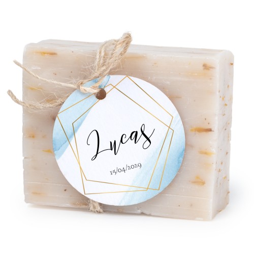 Soap bar with round label (6 pcs)