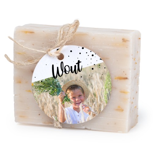 Lot de 6 savons avec étiquettes rondes