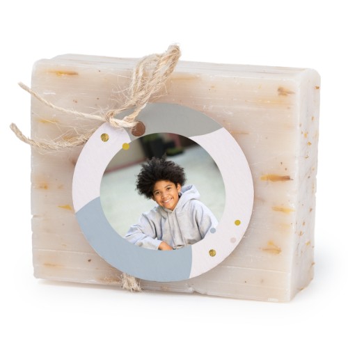 Soap bar with round label (6 pcs)