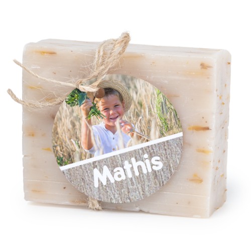 Soap bar with round label (6 pcs)