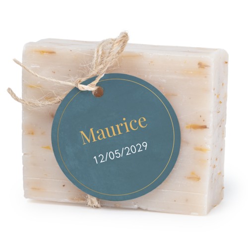 Zeepjes met rond label - set van 6