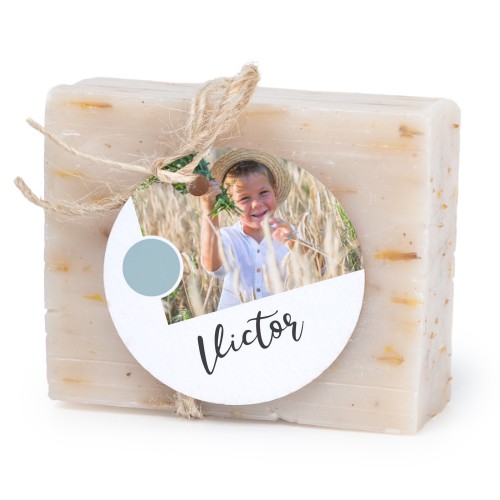 Lot de 6 savons avec étiquettes rondes