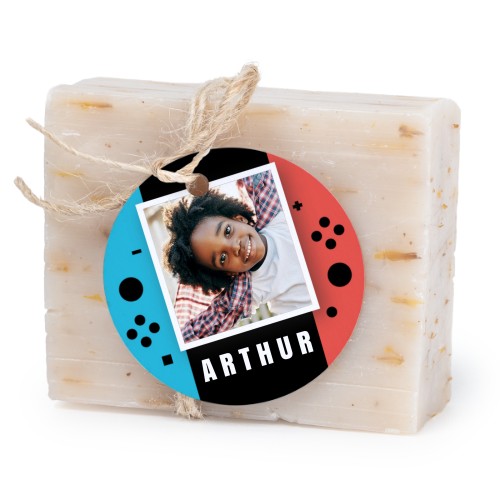 Soap bar with round label (6 pcs)