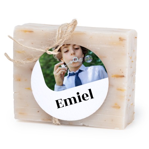 Soap bar with round label (6 pcs)