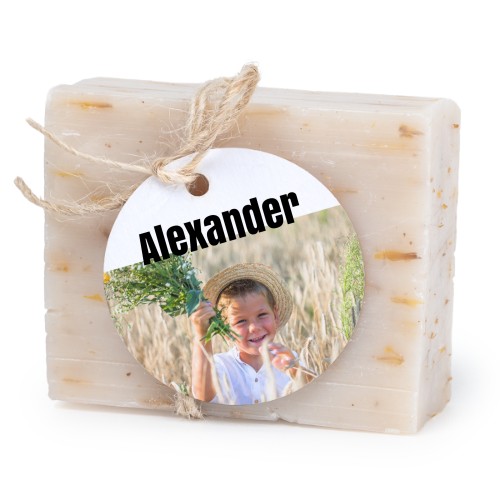 Seife mit rundem Etikett (6er-Set)