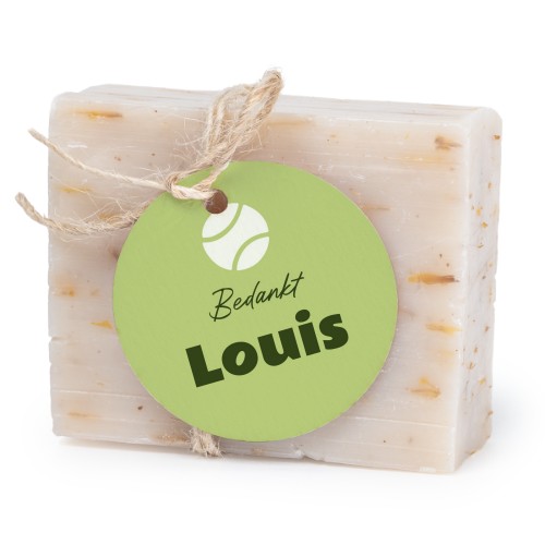 Zeepje met rond label (set van 6)