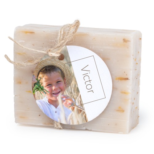 Soap bar with round label (6 pcs)