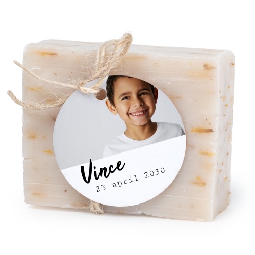 Lot de 6 savons avec étiquettes rondes