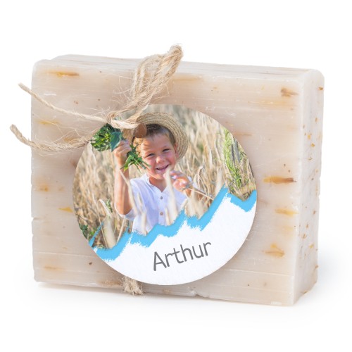 Såpestykke med rund etikett (sett à 6)