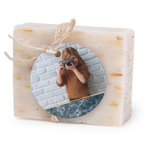 Såpestykke med rund etikett (sett à 6)