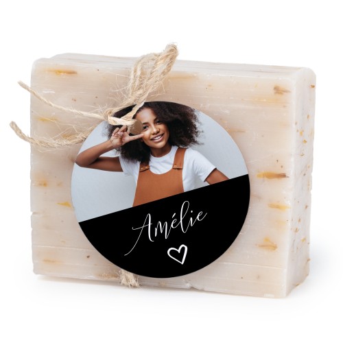 Lot de 6 savons avec étiquettes rondes