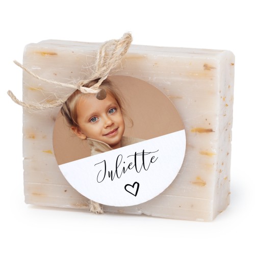 Lot de 6 savons avec étiquettes rondes