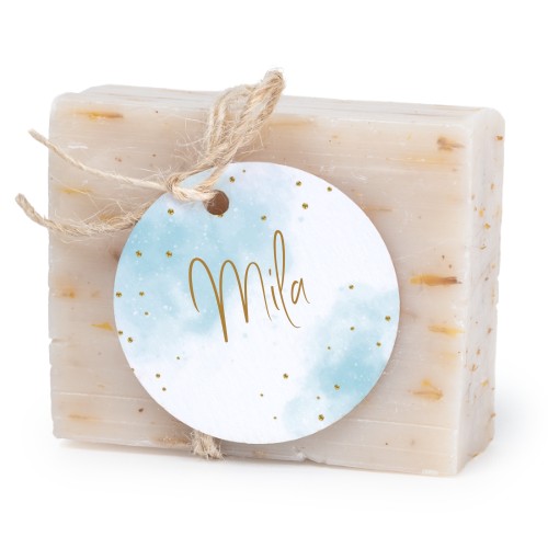 Zeepje met rond label (set van 6)