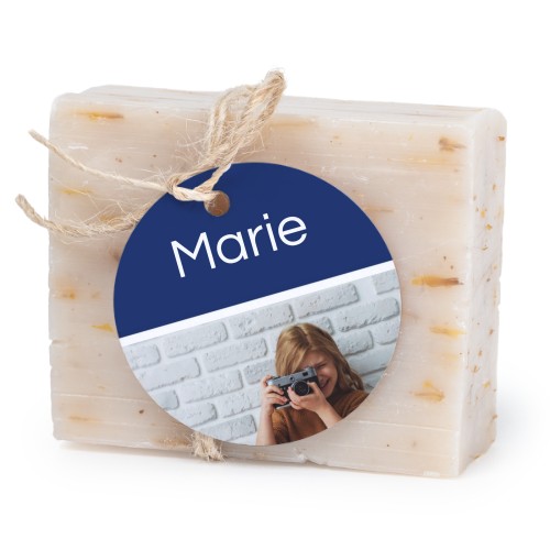 Soap bar with round label (6 pcs)