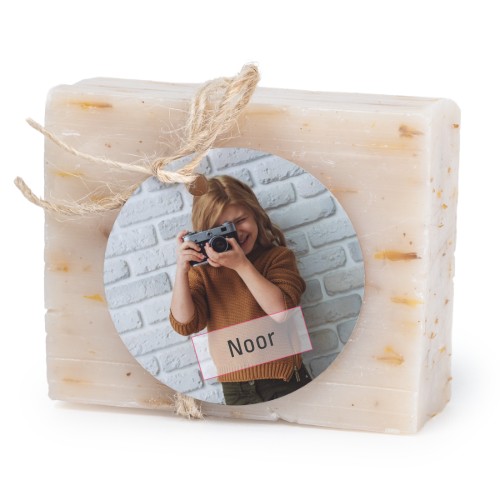 Soap bar with round label (6 pcs)