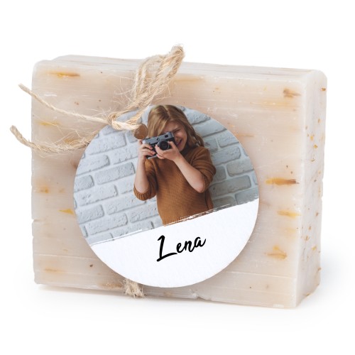 Soap bar with round label (6 pcs)