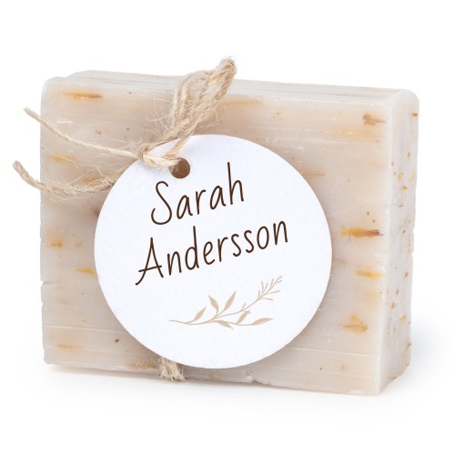Soap bar with round label (6 pcs) Soap bar with round label (6 pcs)