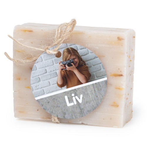 Soap bar with round label (6 pcs)