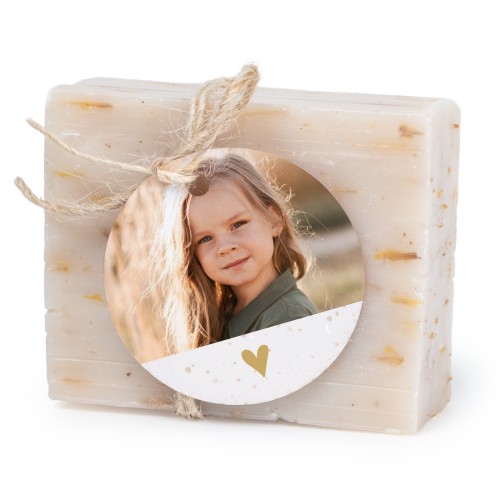 Soap bar with round label (6 pcs)