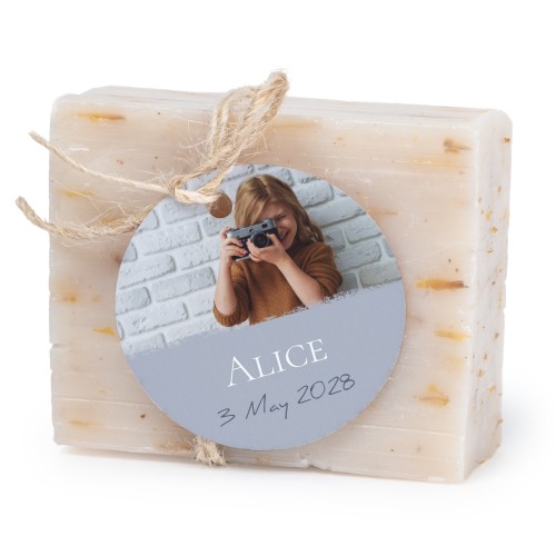 Soap bar with round label (6 pcs)