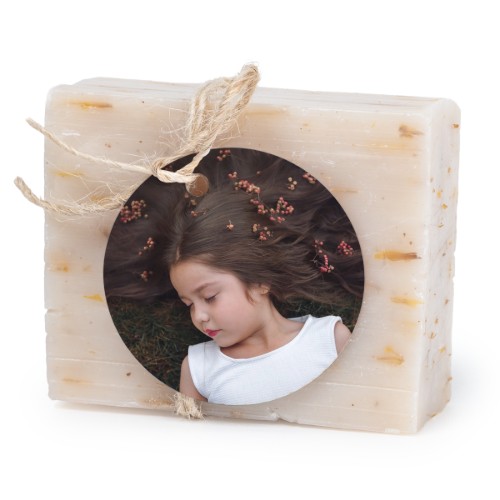 Lot de 6 savons avec étiquettes rondes Lot de 6 savons avec étiquettes rondes