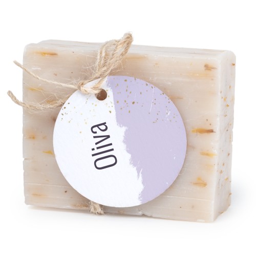 Soap bar with round label (6 pcs)