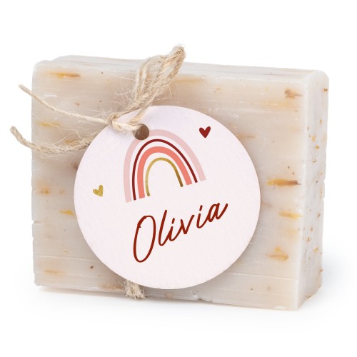 Soap bar with round label (6 pcs)