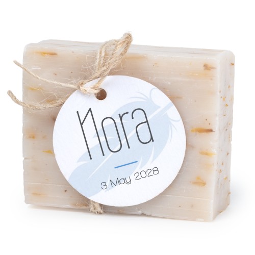Soap bar with round label (6 pcs)