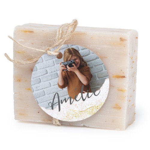 Soap bar with round label (6 pcs)