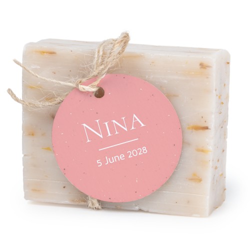 Fast tvål med rund etikett (6 st)