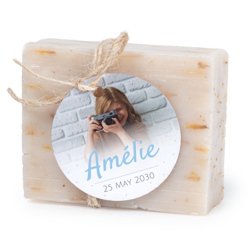 Zeepje met rond label (set van 6)