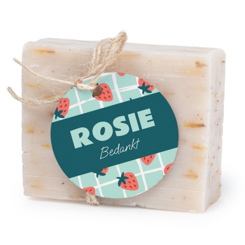 Zeepje met rond label (set van 6)