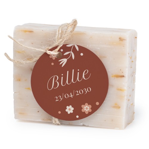 Soap bar with round label (6 pcs)