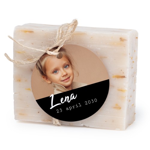 Soap bar with round label (6 pcs)