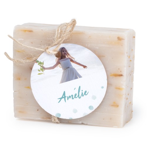 Soap bar with round label (6 pcs)