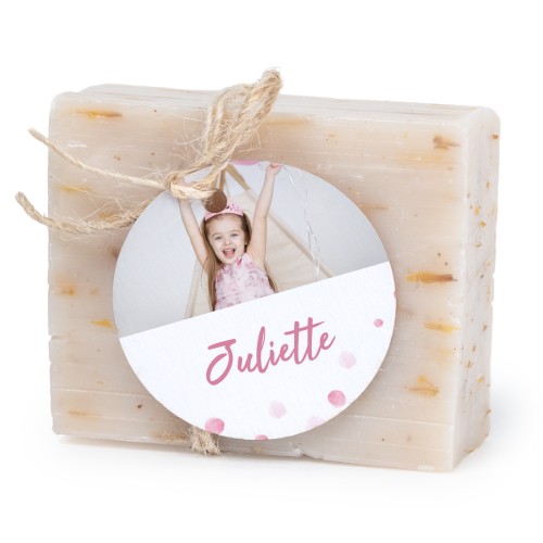 Soap bar with round label (6 pcs)