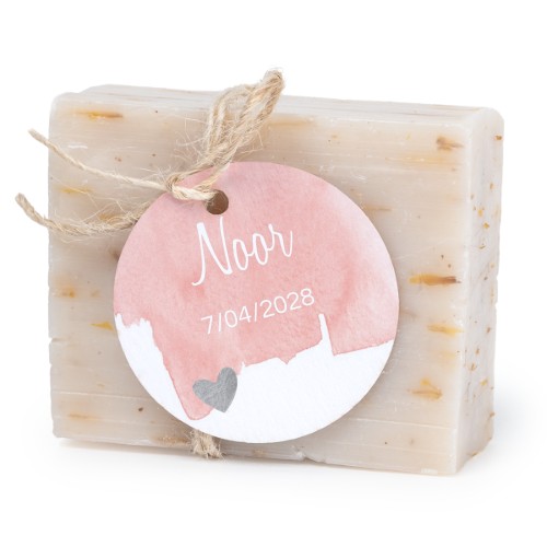 Soap bar with round label (6 pcs)
