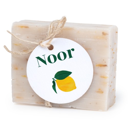 Soap bar with round label (6 pcs)